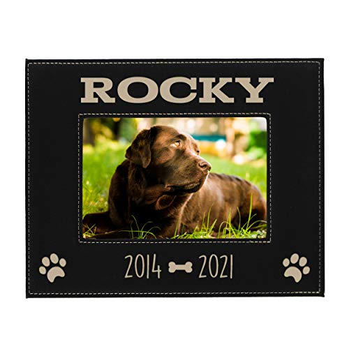 My Personal Memories Custom Personalized Dog Loss Memorial Pet Remembrance Picture Frame (Black with Gold) - color: Black with Gold