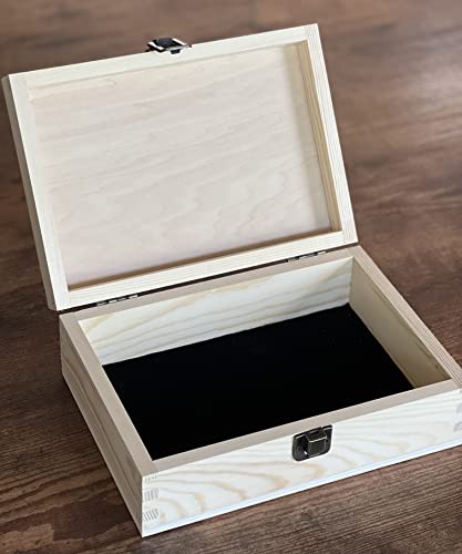 Our Adventures Wooden Keepsake Box - 8.5x6x3 Inch Natural Color Memory Box, Perfect 5th, Unique Travel-Themed Gift Idea, Durable Handcrafted Wood, Ideal for Couples, Christmas Box - color: Natural Our Adventure