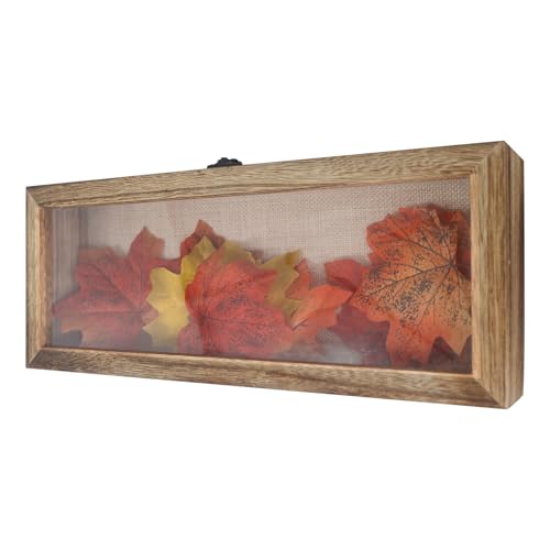 5x12.5 Shadow Box Frame in Carbonized Color with Linen Back - color: Wood, size: 5*12.5