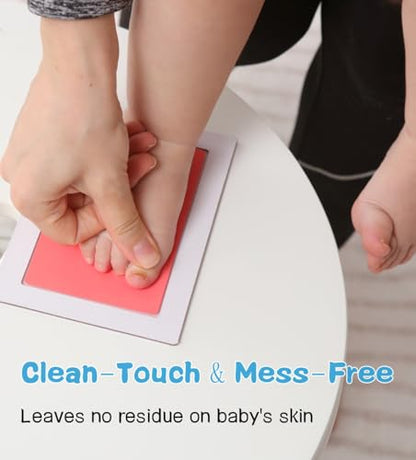 XL Size Baby Handprint Kit,Baby Footprint Kit,Newborn Gift,Keepsake - color: Pink