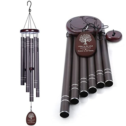 Suntimber Large Wind Chimes Outside Deep Tone,Memorial Sympathy Gifts | 42" Memorial wind Chimes for Loss of Loved one,Bereavement Condolence Funeral Gifts,Hanging Decor for Garden,Yard and Patio