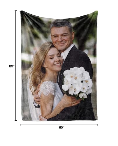 Ships Next Day, Custom Picture Blanket, USA Made (60x80 Sherpa) - color: 1picture, size: 60"x80" Sherpa