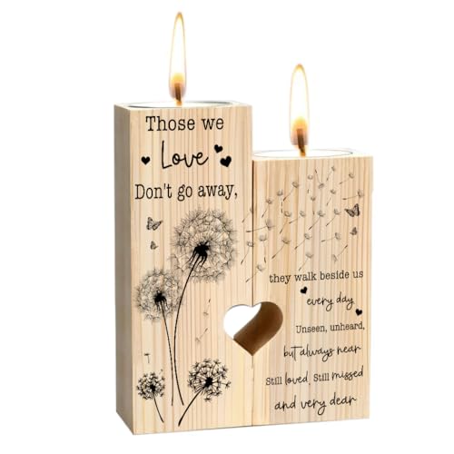 Sympathy Gifts for Loss of Loved One, Bereavement Candle Holders - Condolence Gift, Memorial Gifts for Mother Father Grandma (WE Love) - size: WE LOVE