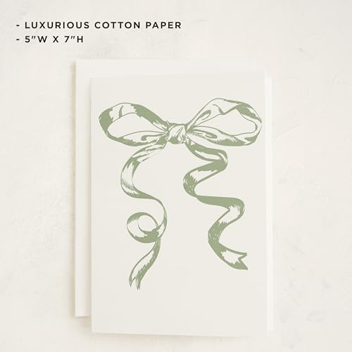 Minted | Blank Greeting Card, All Occassions, 5x7 w/Envelope | Big Bow - color: Big Bow