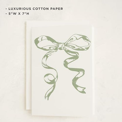 Minted | Blank Greeting Card, All Occassions, 5x7 w/Envelope | Big Bow - color: Big Bow