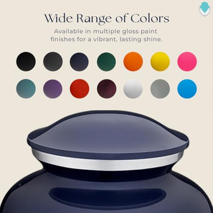 Geturns Embrace Adult Personalized Doves Cremation Urns for Human Ashes I Large Picture Cobalt Blue Funeral Urn for Adult Men and Women with Double Side Engraving I 200 lbs - color: _Cobalt Blue (Double Sided)