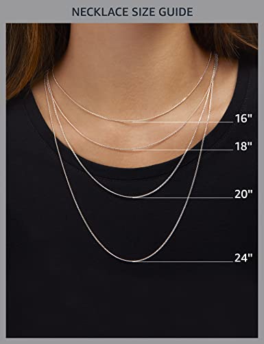 Amazon Essentials 14k Engraved Flowers Heart Locket Necklace, 18" - color: Silver