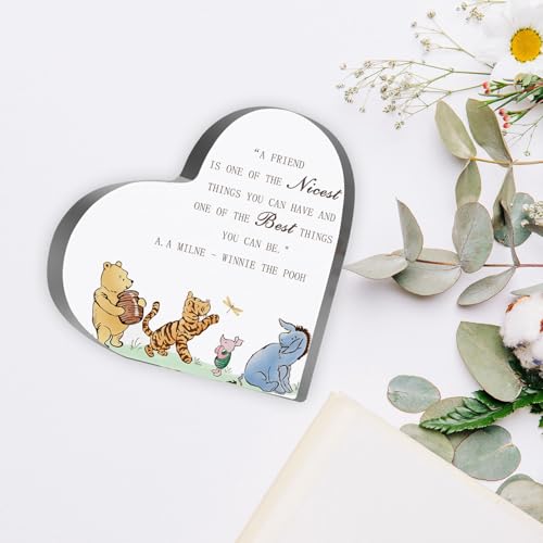 Winnie Thank You Appreciation Gifts for Women, Friendship Keepsake Winnie Sign, Friendship Birthday Presents for Friends Sister Besties, Desk Home Winnie Decorations for Girls - style: Winnie 008
