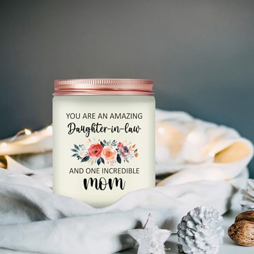 Daughter in Law Gifts Ideas - Mothers Day Christmas Birthday Gifts for Daughter in Law - Lavender Scented Candle - color: Daughter in Law