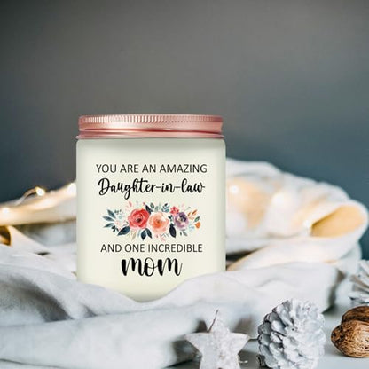 Daughter in Law Gifts Ideas - Mothers Day Christmas Birthday Gifts for Daughter in Law - Lavender Scented Candle - color: Daughter in Law