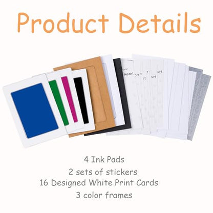 DeerZone Inkless Paw Print Kit,Dog Paw Print Kit,Dog Nose Print Kit - color: Colors, size: Medium-Large 4 Pack