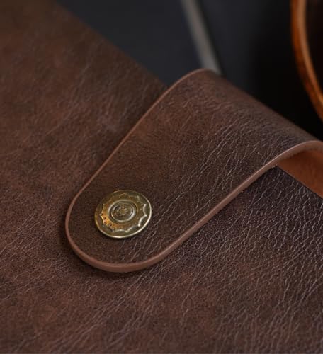 Photo Album 4x6 200 Pockets, Genuine Leather Photo Albums 200 Photos with Writing Space 30 Writing Paper, Family Wedding Travel Kids Graduation Ultrasound Baby Picture Album Scrapbook, Mother Gifts - color: Brown-Rose, size: 200 Photos