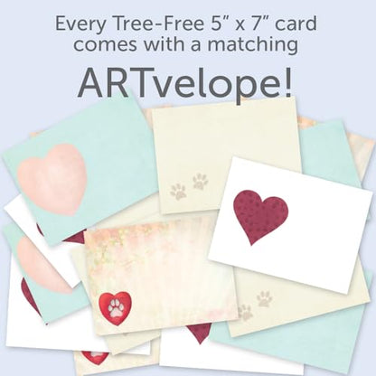 Tree-Free Greetings Forever Friends Pet Sympathy Card Assortment, 5 x 7 Inches, 8 Cards and Envelopes per Set (GA31528)