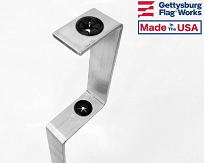 20" Aluminum Flag Staff Spike Holder, Cemetery Memorial Flag Holder, Made In USA