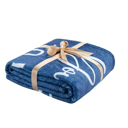 Thinking of You Gifts for Women Men – Get Well Blanket 50x60 Inch, Navy Flannel Comfort Blanket, Sympathy Throw for After Surgery, Chemo, Illness, Recovery - color: Get Well-dog