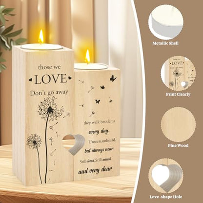 Sympathy Gifts for Loss of Loved One - Sympathy Candle Holder Candlestick Memorial Bereavement in Memory of Condolences Remembrance Gifts for Loss of Mom Dad Mother Father