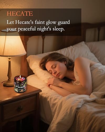Hecate Scented Candle, Altar, Lavender Devotional Candle, Incense, Meditation, Rituals, Large Votive. (Hecate) - style: Hecate