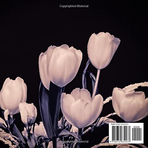 Funeral Guest Books Celebration Of Life: White Tulips Memorial Funeral Guest Book