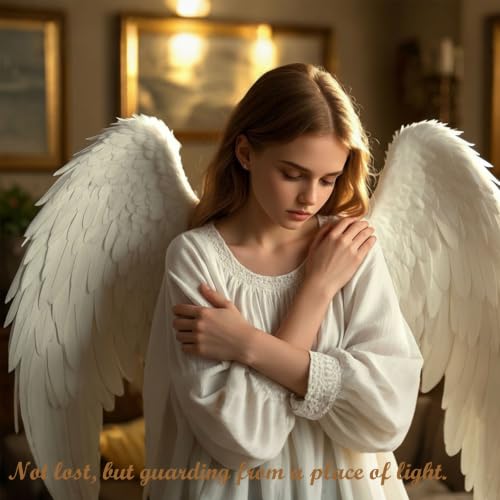Cardinal Gifts for Women - Angel Figurines with Golden Butterfly Wings | Sympathy Gifts for Loss of Loved One,Mother,Father,Husband- Memorial Cardinal Decor for Home - 4.3" Resin Sculpted Statue - style: Kneeling