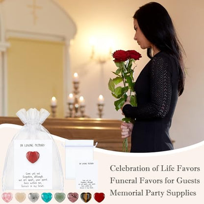 50 Sets Funeral Supplies Celebration of Life Token Bulk, White - color: White