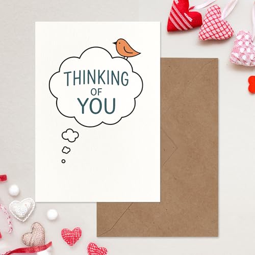 Cheerin Thinking of You Cards with Envelopes - Sympathy Cards for Loss of Loved Ones - Sorry For Your Loss Card Bird Design - Grief Card 5x7 Inch - style: Bird