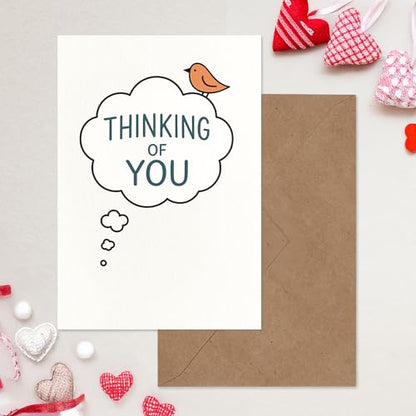 Cheerin Thinking of You Cards with Envelopes - Sympathy Cards for Loss of Loved Ones - Sorry For Your Loss Card Bird Design - Grief Card 5x7 Inch - style: Bird