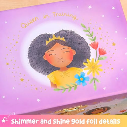 Giggle & Honey® Musical Ballerina Jewelry Box for Girls | Music Boxes for Little Girls, Toddler Jewelry Box for 4 Year Old Kids, Toys for Toddlers, Birthday Gifts for Kids 5-9 Years - style: Little Queen