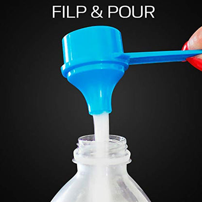 Measuring Scoop & Funnel - No Cap Open Spoon 1-Pack 9cc | Universal open design measuring spoon, Built-in funnel neck pour spout, Quick access cup for coffee powders and baking - size: 9 cc | 2 Teaspoon | 9 mL