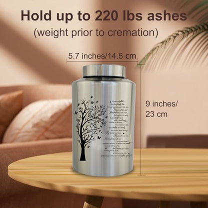 Large Cremation Urns for Human Ashes, for Adult Female & Male