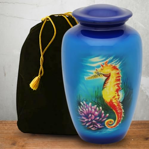 Seahorse Adult Cremation Urn