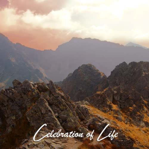 Funeral Guest Books Celebration Of Life: Beautiful Mountains Memorial Funeral Guest Book