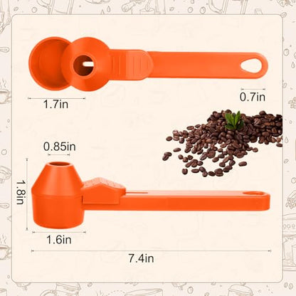 Palksky Coffee Scoop & Funnel for Reusable K Cup Refillable Coffee Pods,2 Tablespoon Coffee Measuring coffee Scooper,1PCS(Orange) - color: Orange