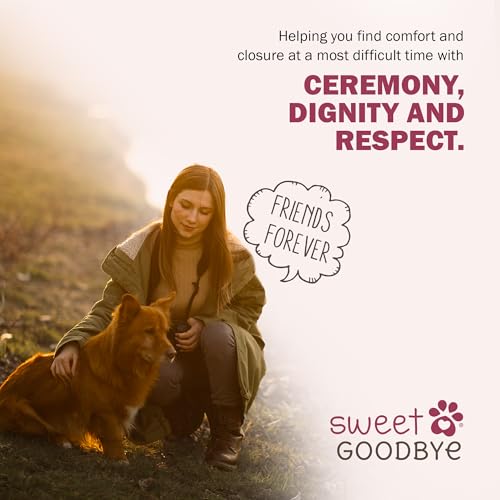 Sweet Goodbye Cocoon Pet Burial & Cremation Kit (Medium, Natural) | Premium Wool Pet Casket & Ceremony Kit for Cats & Dogs | Farewell Your Pet with Love - color: Natural, size: Medium
