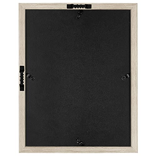 Americanflat 11x14 Shadow Box Frame with Shatter-Resistant Glass - Silhouette Collection - Large Shadow Box Display Case for Tabletop and Wall Display - Driftwood with Soft Felt Back - color: Driftwood, size: 11x14