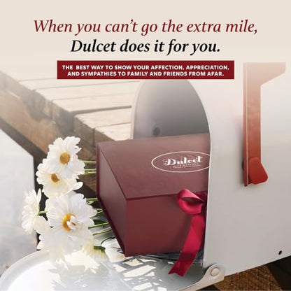 Dulcet Gift Baskets Happy Holiday Deluxe Bakery Mix of Assorted Cookies and Pastries with Decorative Teddy Bear for Women, Friend, College, Couples, Mom, Dad, Wife, Daughter, Him and Her. - style: Holiday