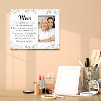 JANLAN Memorial Gifts for Loss of Mom,Mother Memorial Picture Frame,Bereavement Sympathy Gifts for Loss of Mom,Mommy God Has You in His Arms I Have You in My Heart Photo Frame - style: Loss of Mom-4