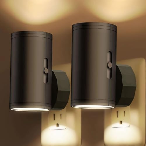 TSEXES LED Night Light Plug in,Night Lights Plug into Wall 2700K Warm White | Dusk to Dawn Sensor,5-300LM Adjustable Brightness,Dimmable Night Light,for Kitchen,Hallway,Bedroom,Stairway,2 Pack - color: 2700K Warm White, size: 2 Pack