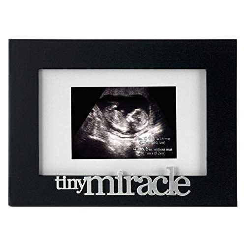 Malden International Designs Expressions Tiny Miracles Matted Picture Frame, 3x4/4x6, Black - style: Black
