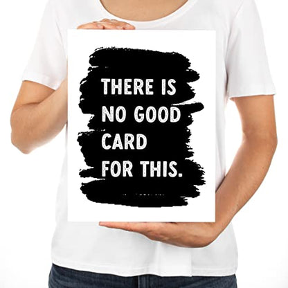 Andaz Press Jumbo Sympathy Card with Envelope - Sorry For Your Loss, Pet Loss Condolences Card with Big Blank Space - 8.5" x 11", 1-Pack - color: No Good Card For This