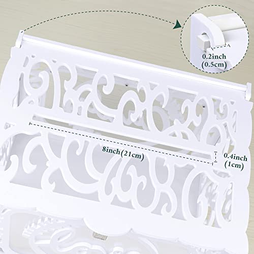 PVC Wedding Card Boxes for Reception, White Gift Card Box for Wedding Decor - style: White Hollow