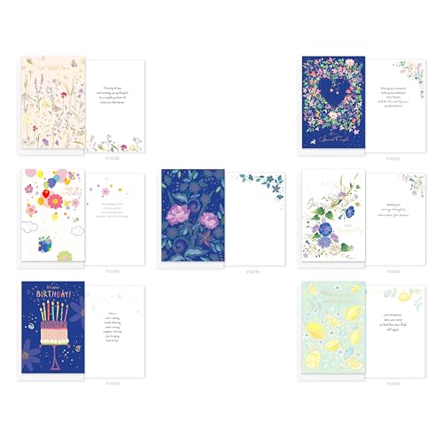 American Greetings 30-Count All Occasions Deluxe Greeting Card Bundle with Refillable Keepsake Storage Box, Envelopes, and Seals, Designed by Turnowsky - color: TURNOWSKY AO DLX 30 CARD BNDL