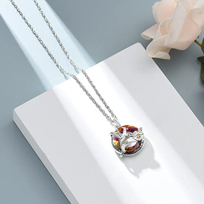 shajwo Hummingbird Urn Necklaces for Ashes - color: Valcano