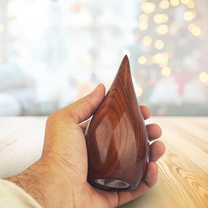ZIYA Wooden Teardrop Cremation Small Urns for Human Ashes Keepsake Adult Male Female - Mini Urn for Ashes for Women Men Child Decorative Memorial Funeral Urns for Ashes Pet Cat Dog with Bag