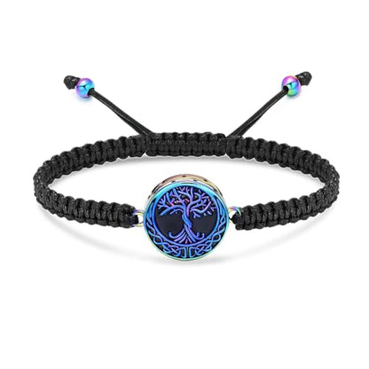 Imrsanl Tree of Life Urn Bracelet for Ashes for Women Men - color: Colorful