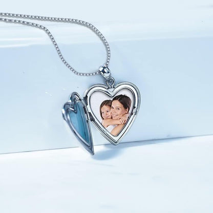 PicturesOnGold.com Personalized Always in My Heart Silver Or Gold Heart Locket Pendant Necklace Jewelry Gifts for Men & Women - 3/4 Inch X 3/4 Inch - Includes 18 inch Cable Chain - style: Stainless Steel - Locket + Photo