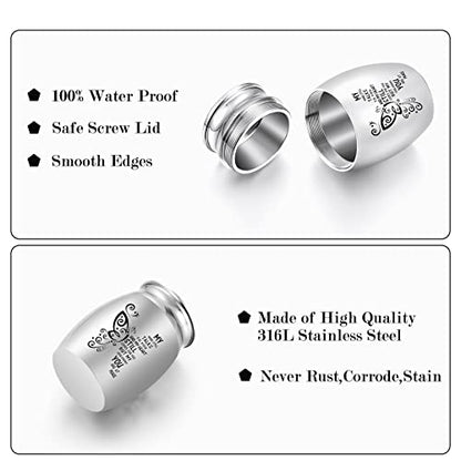 SOITIS Small Urn for Ashes 1.57 Inches Small Keepsake Urn for Human Ashes Butterfly Mini Urn Stainless Steel Ash Holder Small Ash Urn for Women, Silver Keepsake - size: 1.57Inch No-Custom