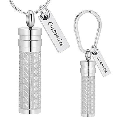 constantlife Cremation Jewelry for Ashes Openable Pill Case Urn Necklace Keepsake Perfume Memorial Pendant Locket Charm Accessories - color: Customize