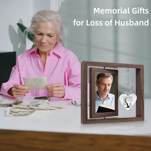 Memorial Gifts for Loss of Husband Picture Frame,Loss of Husband Sympathy Gift,Picture Frame In Memory of Loss a Loved One,Condolence Gifts Fits 4x6 In Photo - color: Husband