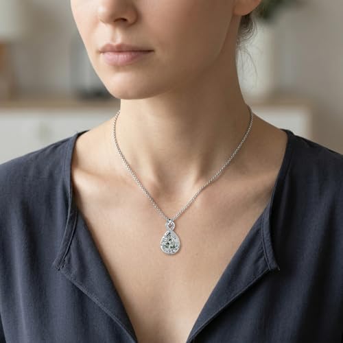 Urn Necklace for Ashes Blue opal Cremation Necklace Keepsake Memory Jewelry for Ashes of Loved Ones Keepsake - style: Moss Agate