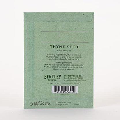 It's Birthday Thyme - Thyme Seed Packets - 25 Packets - Herb Seeds - Garden Seed to Grow Live Plants - A Beautiful Valentines Gift - Bentley Seed Co. - style: Birthday Thyme